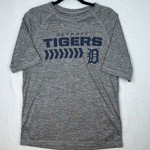 Detroit Tigers Men’s Graphic T-shirt Medium Gray Blue